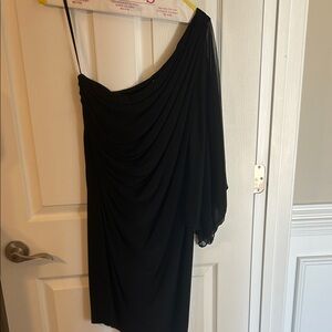 Onyx Nite Black One-Shoulder Dress